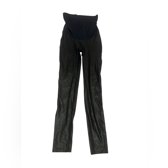 Spanx MATERNITY Mama Faux Leather Leggings Medium - Picture 4 of 7